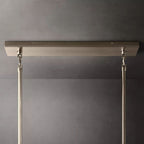 Murano Clear Glass Tiered Rectangular Chandelier - Yami Lightings