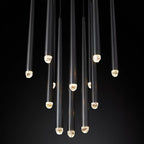 Artemis Round Tapered Tubular Chandelier 24" - Yami Lightings