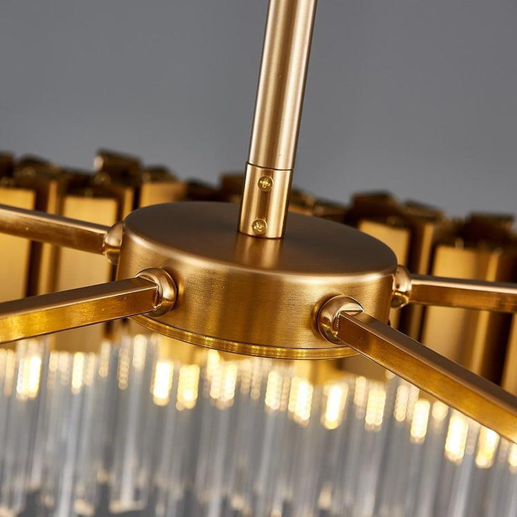 Kubica Round Crystal Chandelier - Yami Lightings