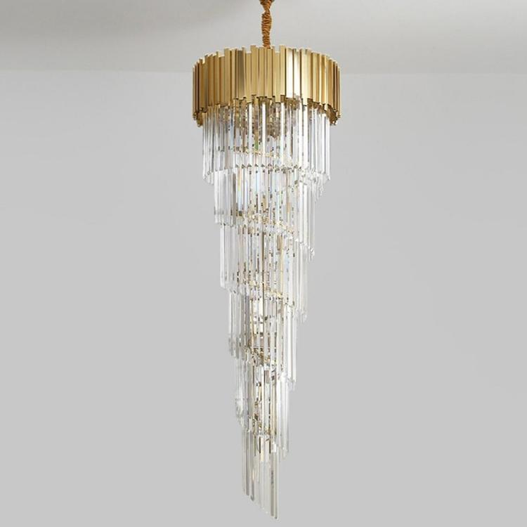 Elian Gillani 2-Story Crystal Chandelier - Yami Lightings