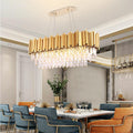 Elian Oval Crystal Chandelier - Yami Lightings