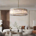 Marcia Glass Round Chandelier D48" - Yami Lightings