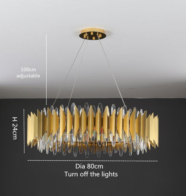 Flavian Halo Crystal Chandelier - Yami Lightings