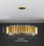 Flavian Halo Crystal Chandelier - Yami Lightings