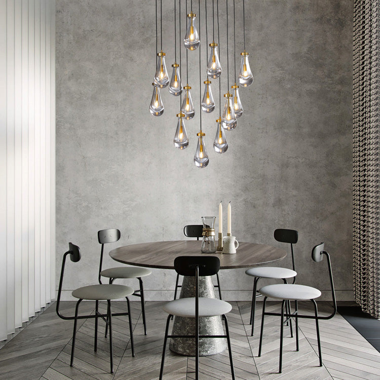 Raindrop Round Chandelier D36" - Yami Lightings