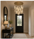Audubon Alabaster Round Chandelier 56"