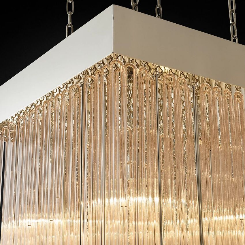 Cascade Square Chandelier 30" - Yami Lightings