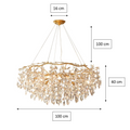 Difference - Doris Round Modern Branch Chandeliers