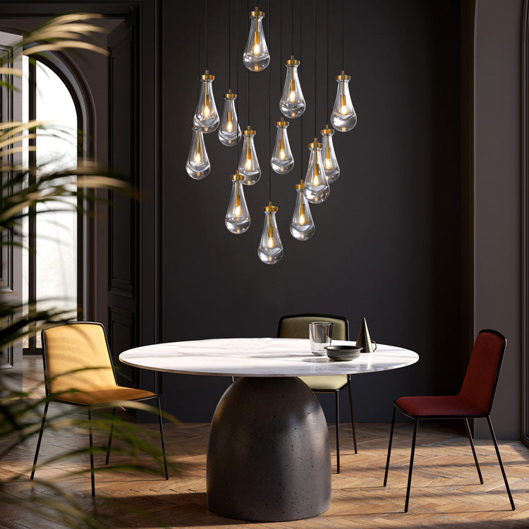 Raindrop Round Chandelier D36" - Yami Lightings