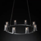 Penelope Modern Clear Glass Round Chandelier - Yami Lightings