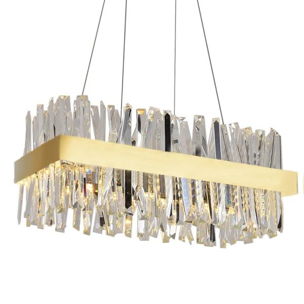 Arsenio Rectangular Crystal Chandelier - Yami Lightings