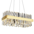 Arsenio Rectangular Crystal Chandelier - Yami Lightings