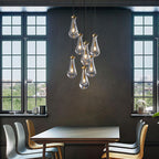 Raindrop Round Chandelier D20" (Custom 9 Lights) - Yami Lightings