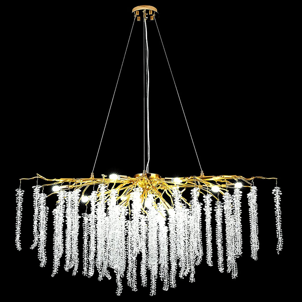 Doris Modern K9 Crystal Branch Chandelier - Yami Lightings