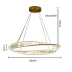Cicero Crystal Ring Chandelier - Yami Lightings