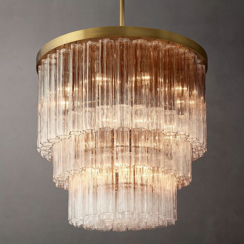 Cielo Three-Tier Round Chandelier 36" - Yami Lightings