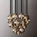 Belle De Crystal Ball Round Cluster Chandelier 19" - Yami Lightings