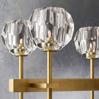 Belle De Crystal Double Linear Chandelier W 60" - Yami Lightings