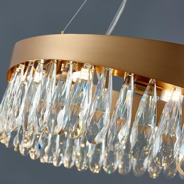 Ariana OvaL Crystal Chandelier - Yami Lightings