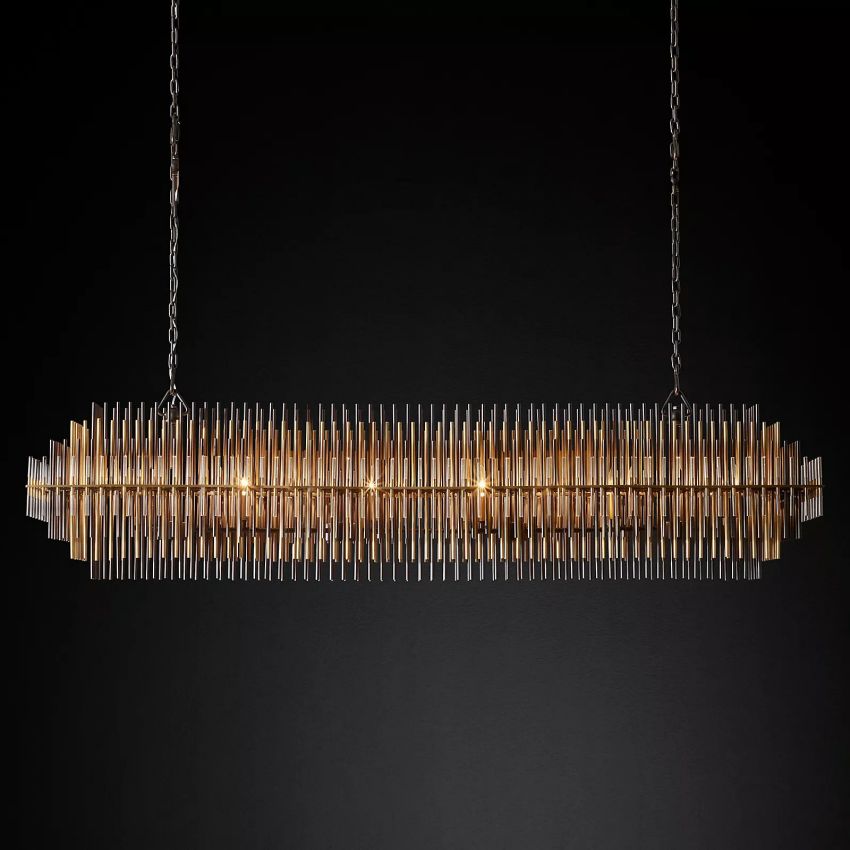 Ethel Rectangular Chandelier - Yami Lightings