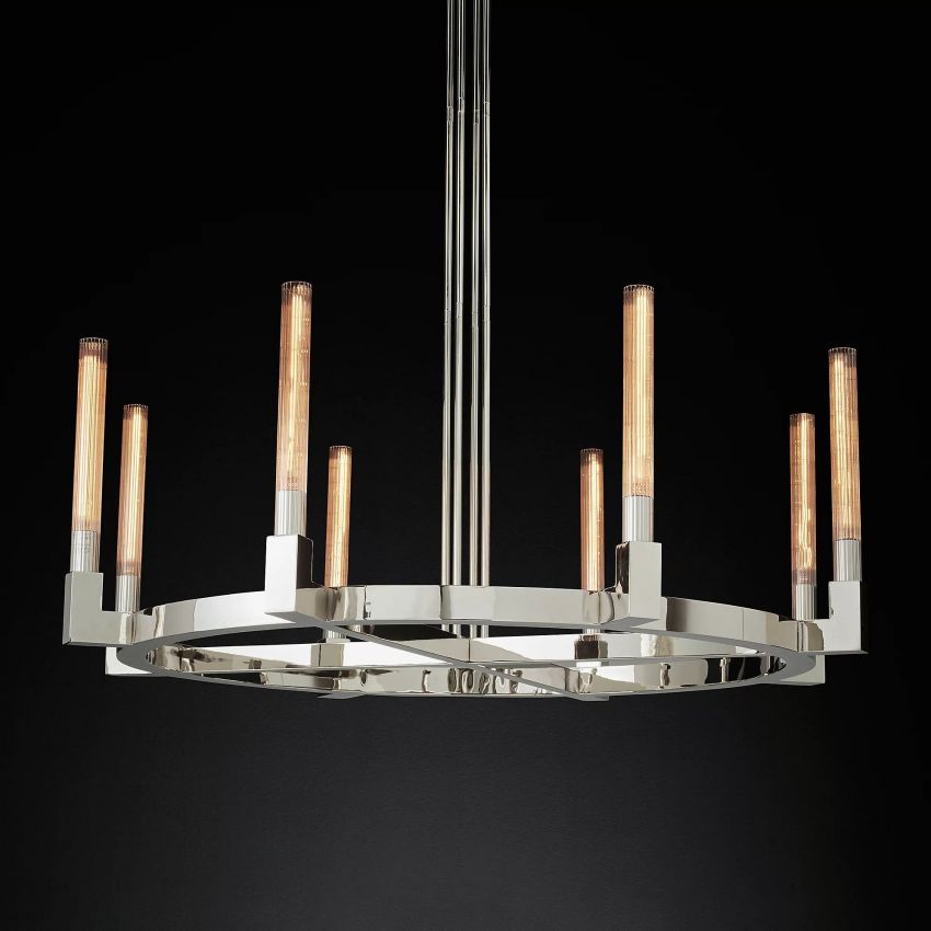 Cornelius Candlestick Round Chandelier 48" - Yami Lightings