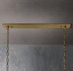 Faceted Crystal Glass Rectangular Chandelier L74" - Yami Lightings
