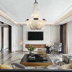 Eudora Luxury Aluminum Chain Tassel Chandelier - Yami Lightings