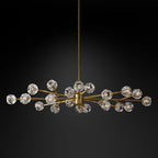 Belle De Crystal Ball Oval Chandelier 72" - Yami Lightings
