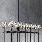 Belle De Crystal Double Linear Chandelier W 60" - Yami Lightings