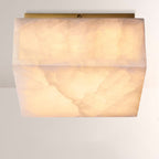 Erater Calcite Square Flushmount 6"10"14"