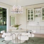 Brous Crystal Round Chandelier