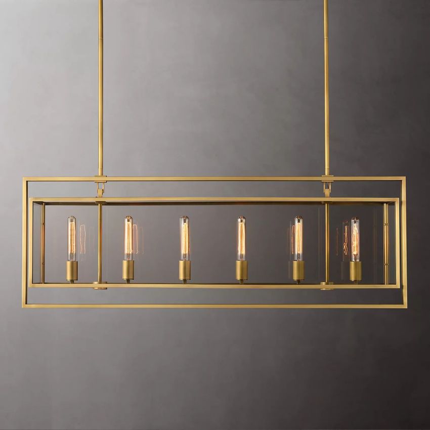 Beckman Rectangular Chandelier 54" - Yami Lightings