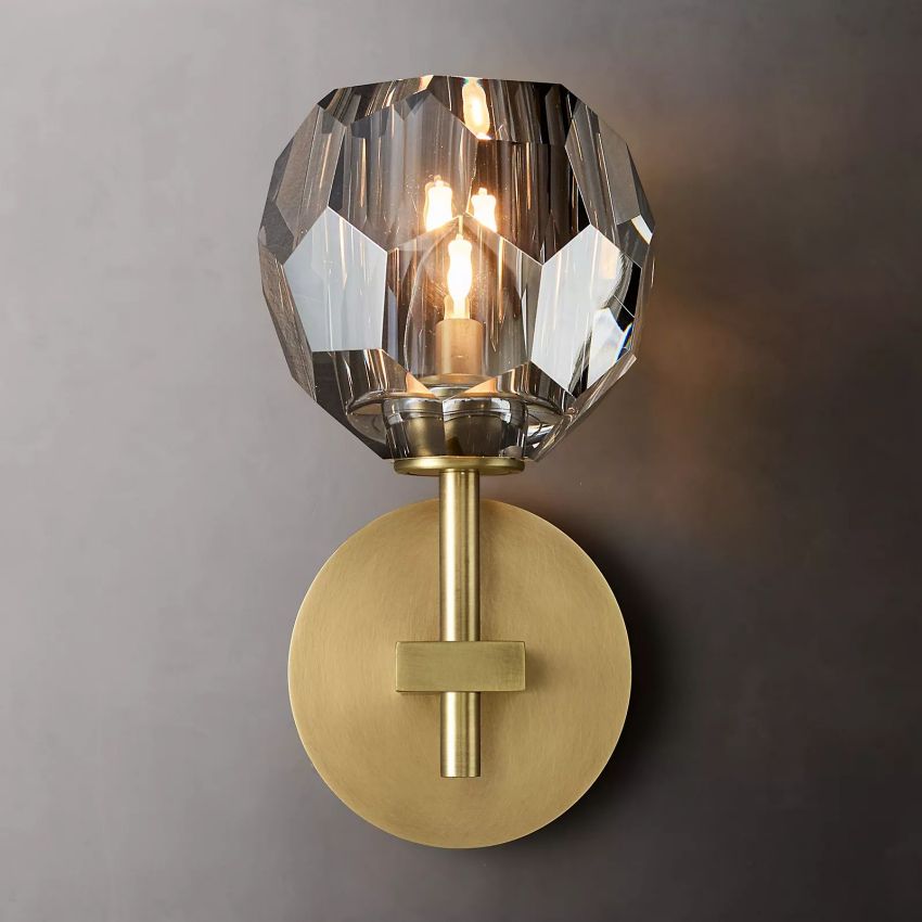 Belle De Crystal Ball Wall Sconce - Yami Lightings