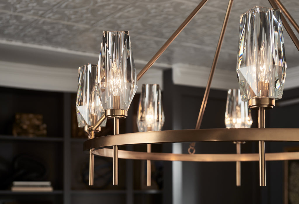 Possini Faceted Clear Crystal Chandelier 8-Light