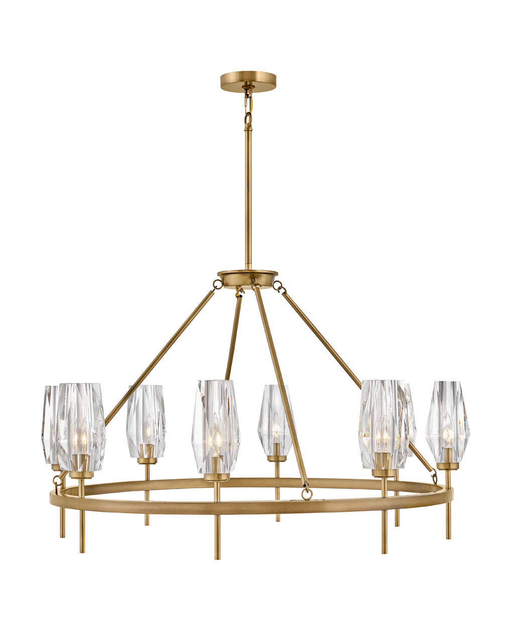 Possini Faceted Clear Crystal Chandelier 8-Light