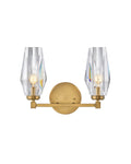 Possini Faceted Clear Crystal Wall Sconce 2-Light