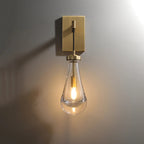 Raindrop Sconce VintageBrass - Yami Lightings