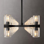 Industrial Rectangular Crystal Chandelier - Yami Lightings