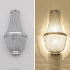 Aluminum Chain Wall Sconce In Living Room - Yami Lightings