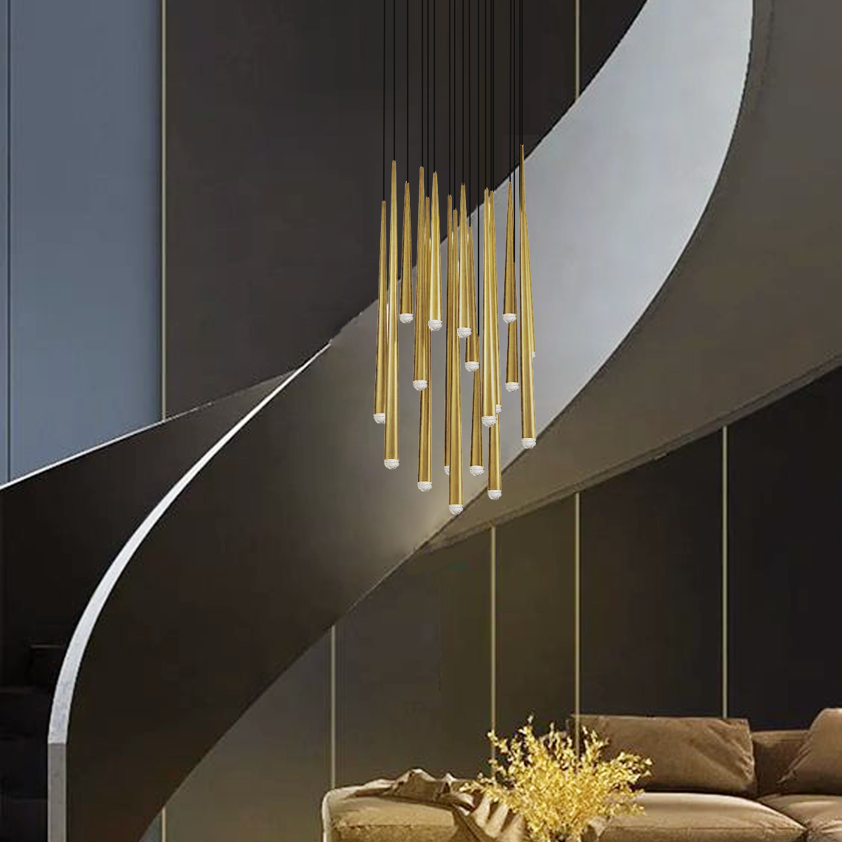 Harry Round Tubular Pendant