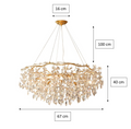 Doris Round Modern Branch Chandeliers - Yami Lightings