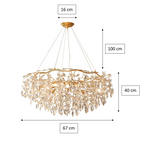 Doris Round Modern Branch Chandeliers - Yami Lightings