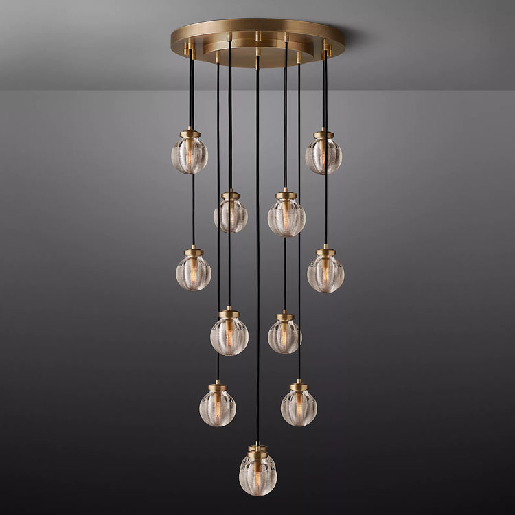 Pearl Round Chandelier - Yami Lightings