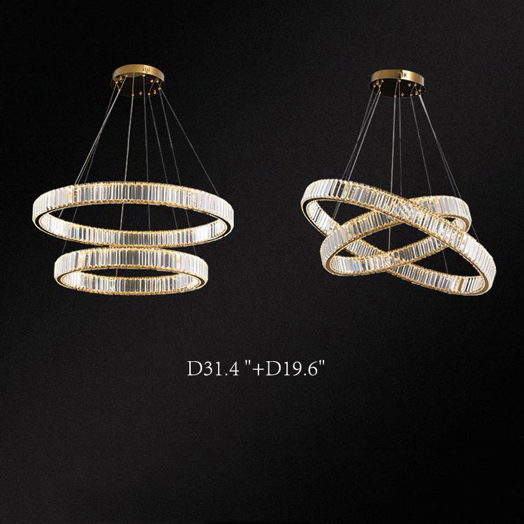 Dorothy Modern Crystal Ring Chandelier - Yami Lightings