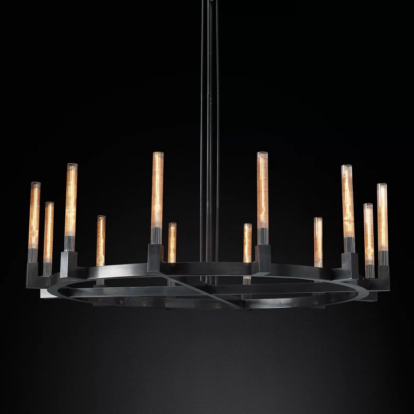 Cornelius Candlestick Round Chandelier 60" - Yami Lightings