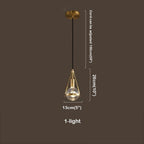 Crystal Metal Pendant Lights Dining Room Chandeliers - Yami Lightings