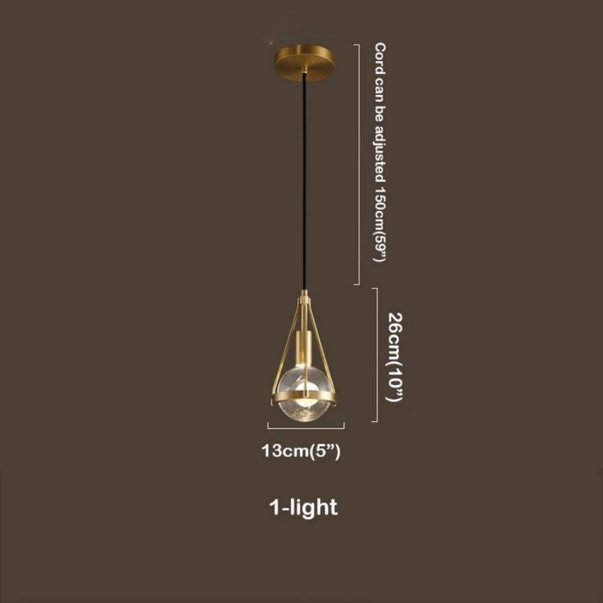 Crystal Metal Pendant Lights Dining Room Chandeliers - Yami Lightings