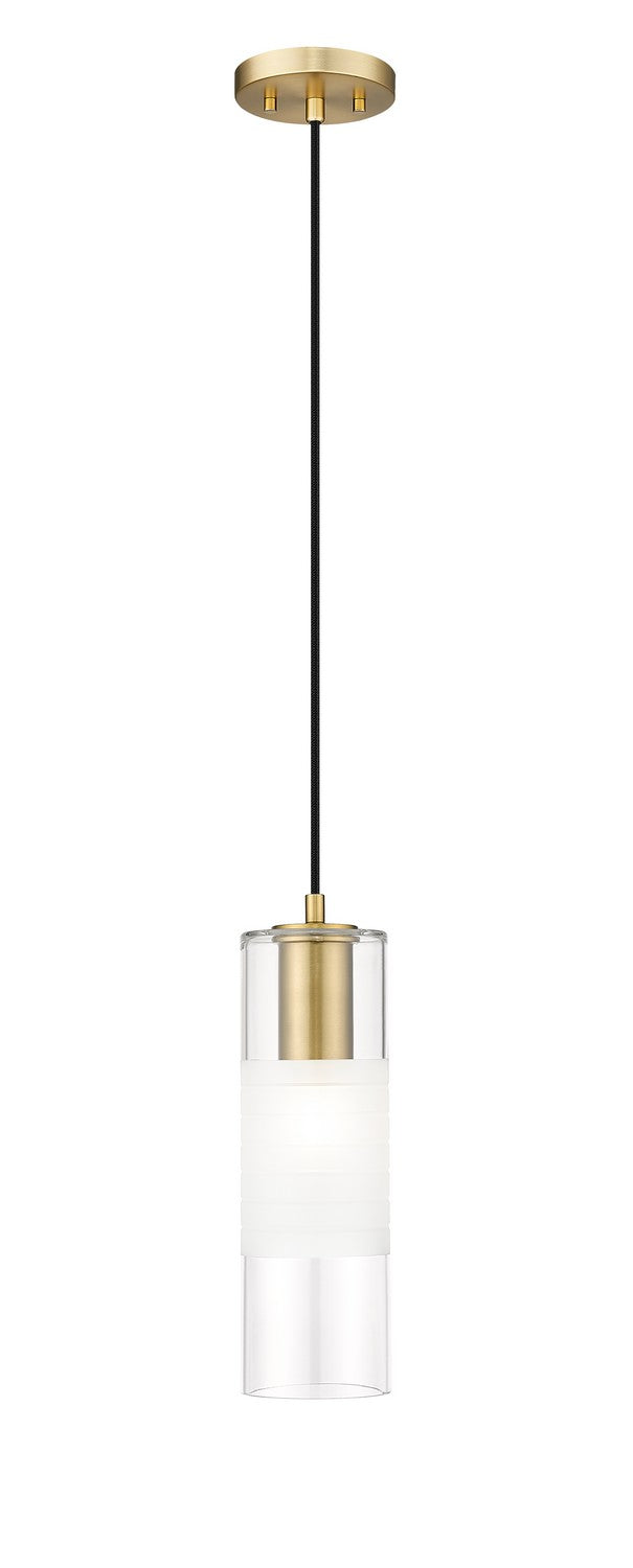 Stiffel Cylindrical Glass Wire Pendant