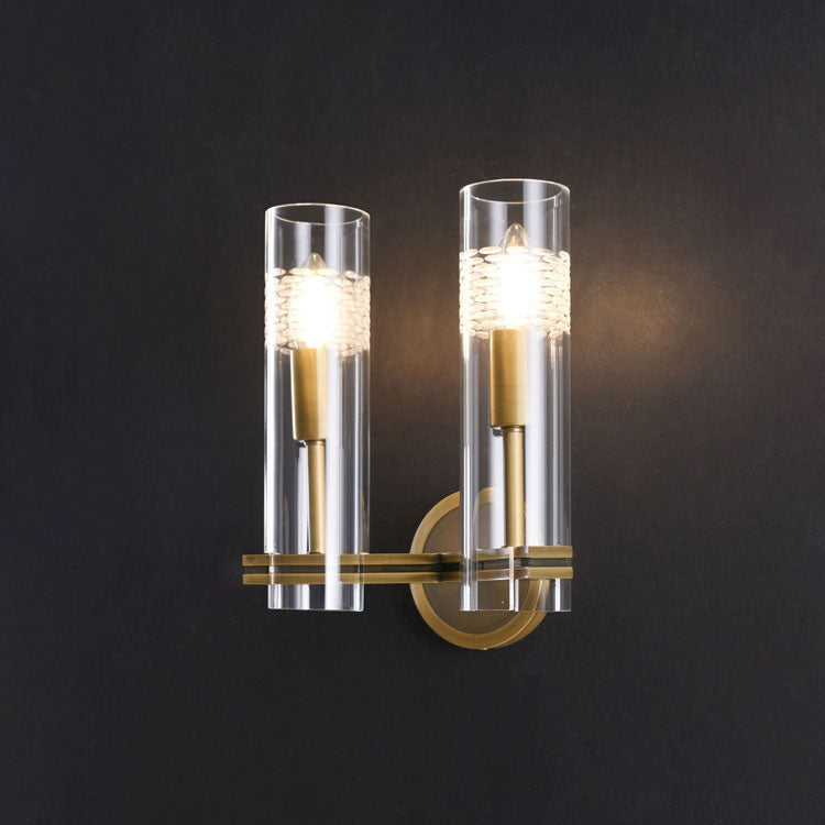 Cynthia Double Sconce Brass - Yami Lightings