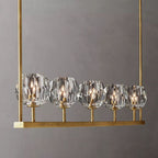 Belle De Crystal Linear Chandelier W 48" - Yami Lightings